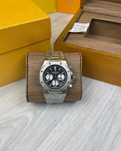 Audemars Piguet Automatic Silver x Black with box & paper work