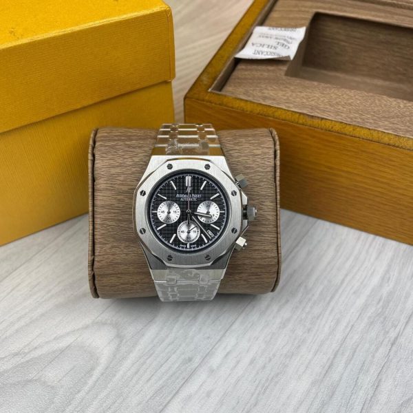 Audemars Piguet Automatic Silver x Black with box & paper work