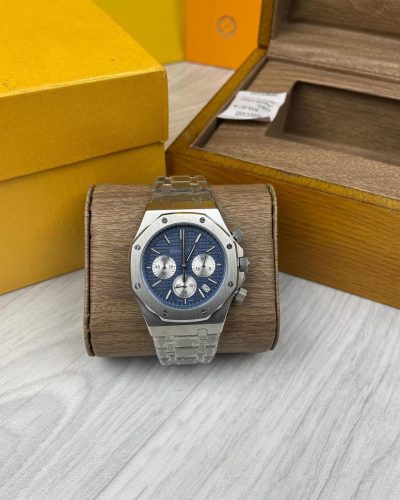 Audemars Watch Silver with box & paper work