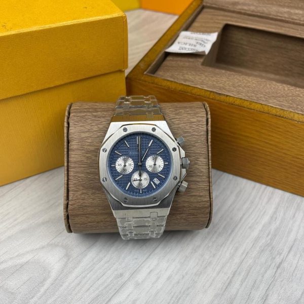 Audemars Watch Silver with box & paper work
