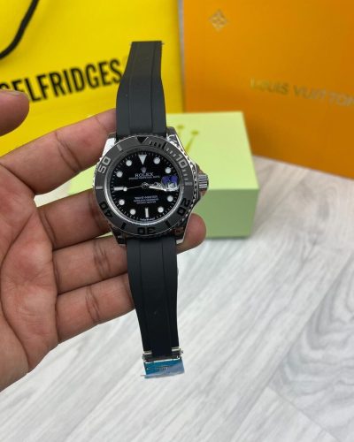 Rolex Yacht Master Black & White Dial with Box & Paper work