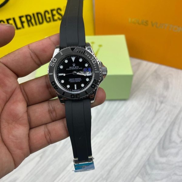 Rolex Yacht Master Black & White Dial with Box & Paper work