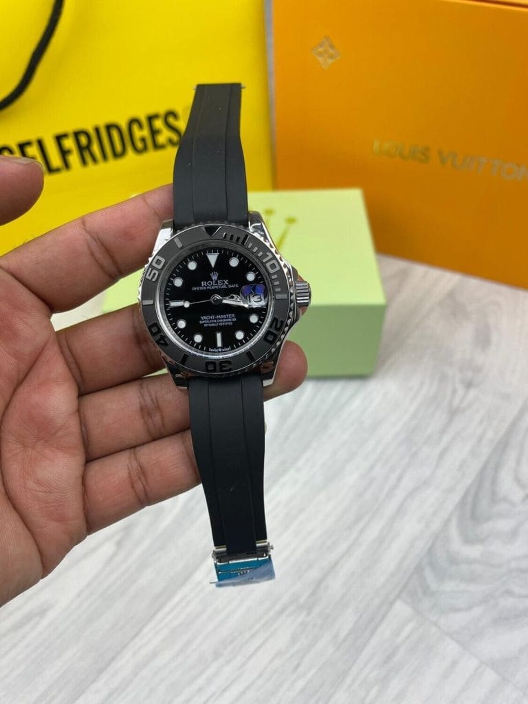 Rolex Yacht Master Black & White Dial with Box & Paper work