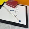 Van Cleef & Arpels Necklace and Ear Ring blue