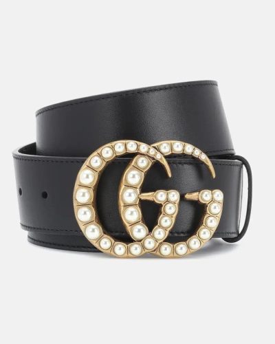 Gucci Monogram Pearl Belt Women with Box & Dustbag