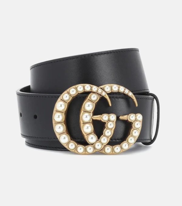 Gucci Monogram Pearl Belt Women with Box & Dustbag