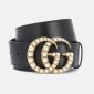 Gucci Monogram Pearl Belt Women with Box & Dustbag