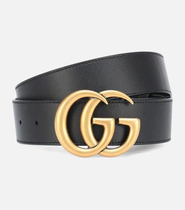 Gucci Black Belt Sale Womens with Golden Monogram comes with Box & DustBag Gucci Black Belt Sale Womens with Golden Monogram comes with Box & DustBag