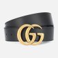Gucci Black Belt Sale Womens with Golden Monogram comes with Box & DustBag