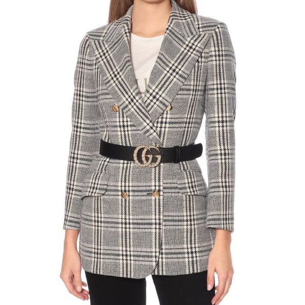 Gucci Monogram Pearl Belt Women with Box & Dustbag