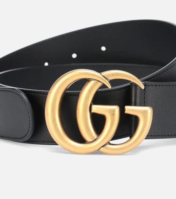 Gucci Black Belt Sale Womens with Golden Monogram comes with Box & DustBag Gucci Black Belt Sale Womens with Golden Monogram comes with Box & DustBag
