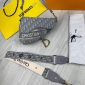 Christian Dior Grey Saddle Bag with Shoulder Strap