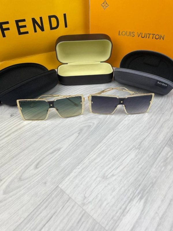 Chanel Gold Metal delicate Sunglasses in Pale Purple and Green iconic lenses Chanel Gold Metal delicate Sunglasses in Pale Purple and Green iconic lenses