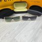 Chanel Gold Metal delicate Sunglasses in Pale Purple and Green iconic lenses