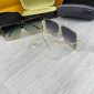 Chanel Gold Metal delicate Sunglasses in Pale Purple and Green iconic lenses