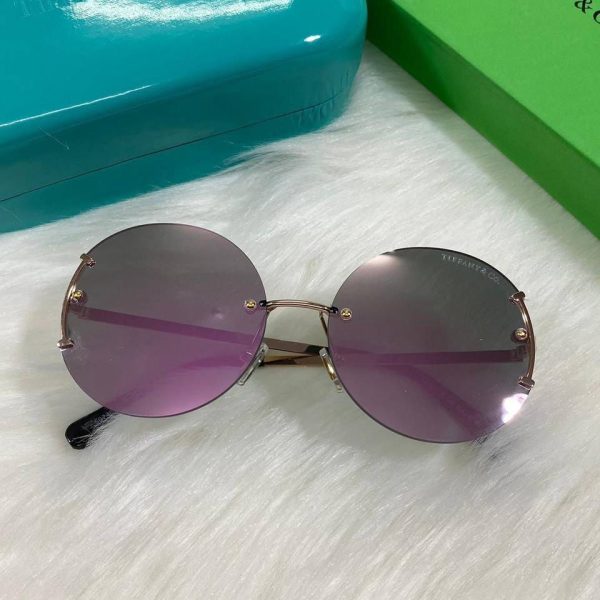 Tiffany & Co. Round Frame Purple Sunglasses