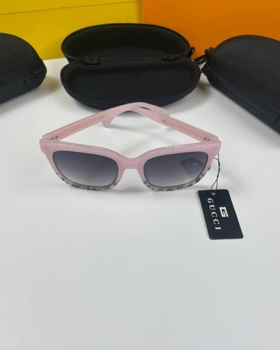 Gucci Rectangular Frame Pink Eyewear