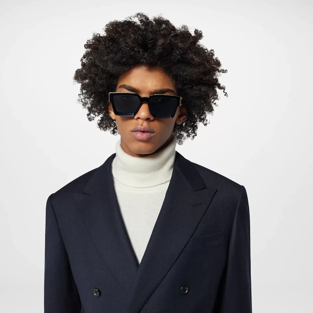 Louis Vuitton Black and Golden Frame Sunglasses