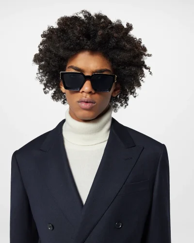 Louis Vuitton Black and Golden Frame Sunglasses