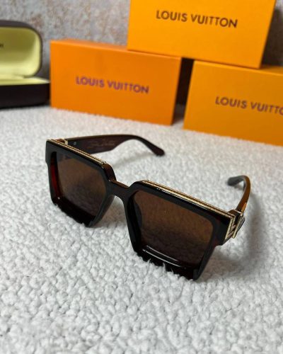 Louis Vuitton Square Frame Brown Sunglasses