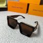 Louis Vuitton Square Frame Brown Sunglasses