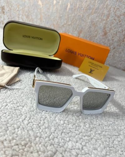Louis Vuitton White Square Frame Sunglasses