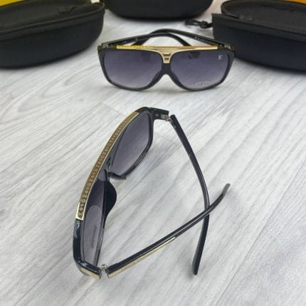 Louis Vuitton Gloden Black Frame Faded Lens Eyewear