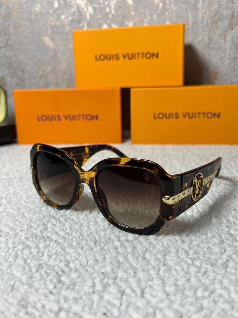 Louis Vuitton Brown Golden Shaded Frame Eyewear