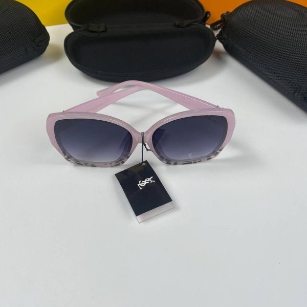 YSL Soft Pink Frame Grey Lens Sunglasses