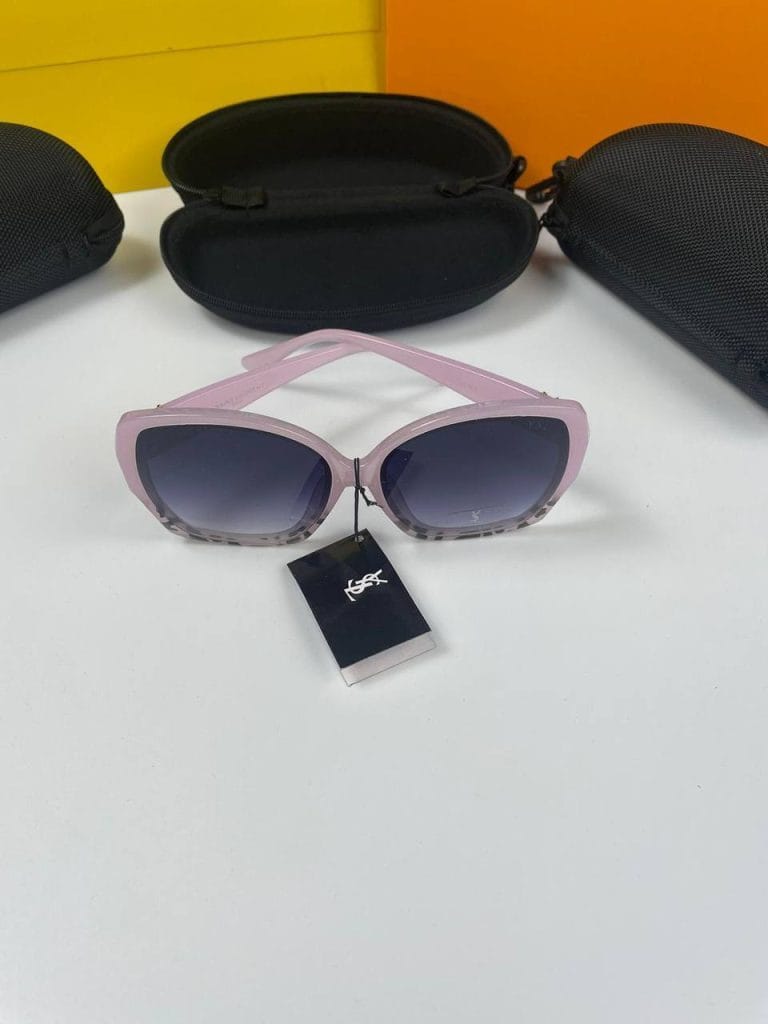 YSL Soft Pink Frame Grey Lens Sunglasses
