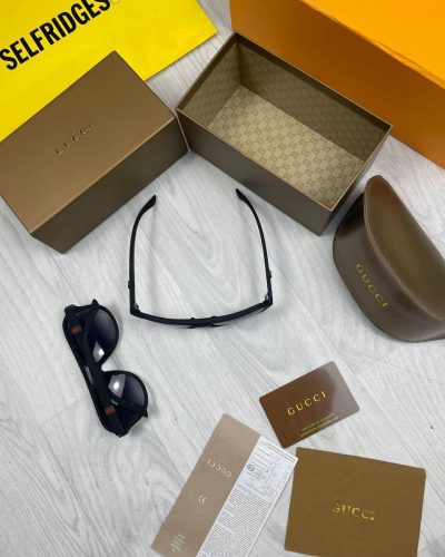 Gucci Black Aviator Glasess Men Comes With Box and Full Packaging