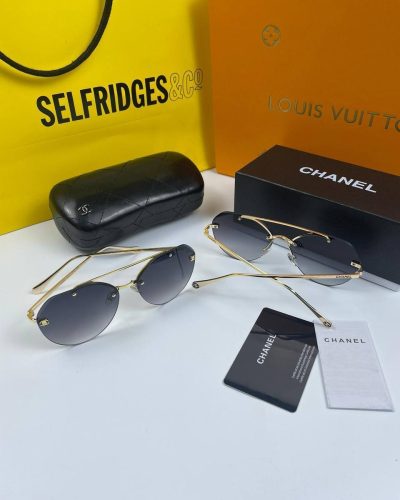 Chanel Frameless Curved Round Lens Eyewaer