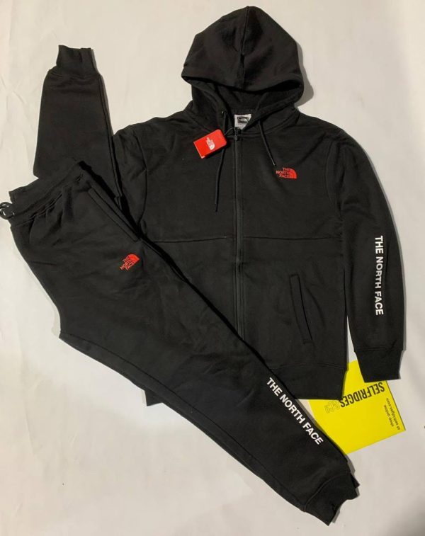 The North Face Comfortable Tracksuit in black color with Hoodie The North Face Comfortable Tracksuit in black color with Hoodie