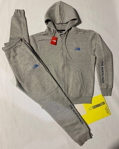 The North Face Comfortable Tracksuit in grey colorswith Hoodie