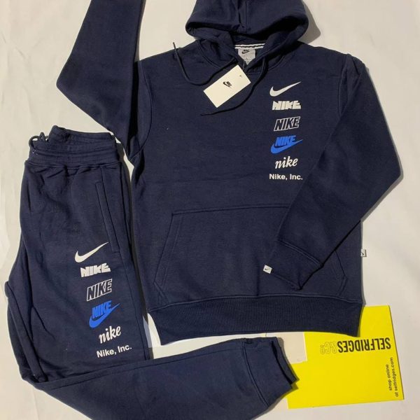 Nike Navy Blue Tracksuit with Hoodie