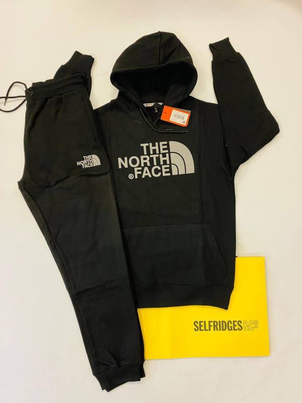 The North Face Tracksuit with Hoodie in black color The North Face Tracksuit with Hoodie in black color