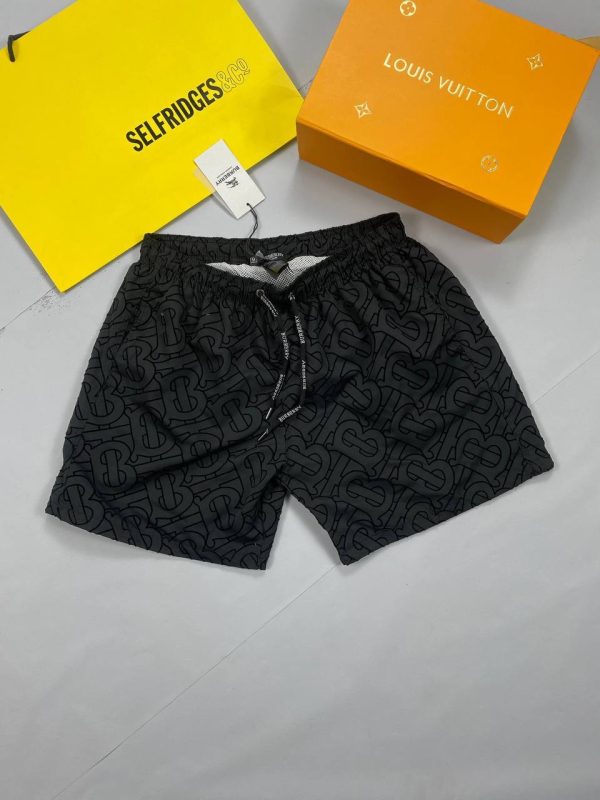 Burberry Graphics Printed Shorts in black Color Burberry Graphics Printed Shorts in black Color