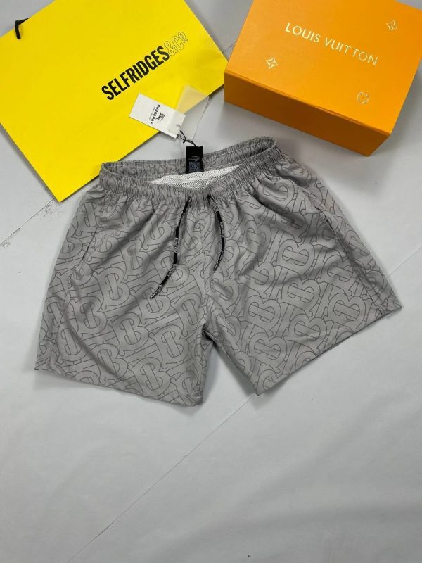 Burberry Graphics Printed Shorts in grey Color Burberry Graphics Printed Shorts in grey Color