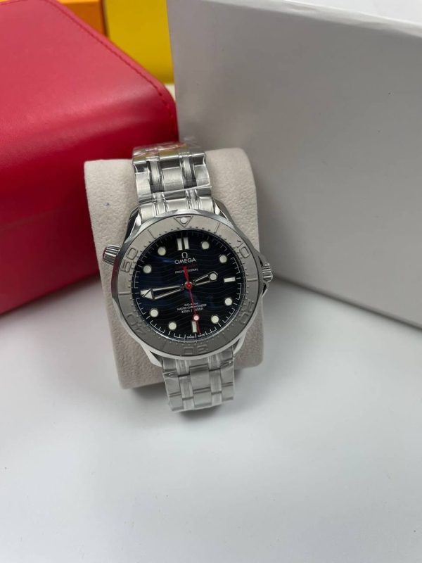 Omega Professional Wave Black Dial Silver Chain Watch 300M Omega Professional Wave Black Dial Silver Chain Watch 300M