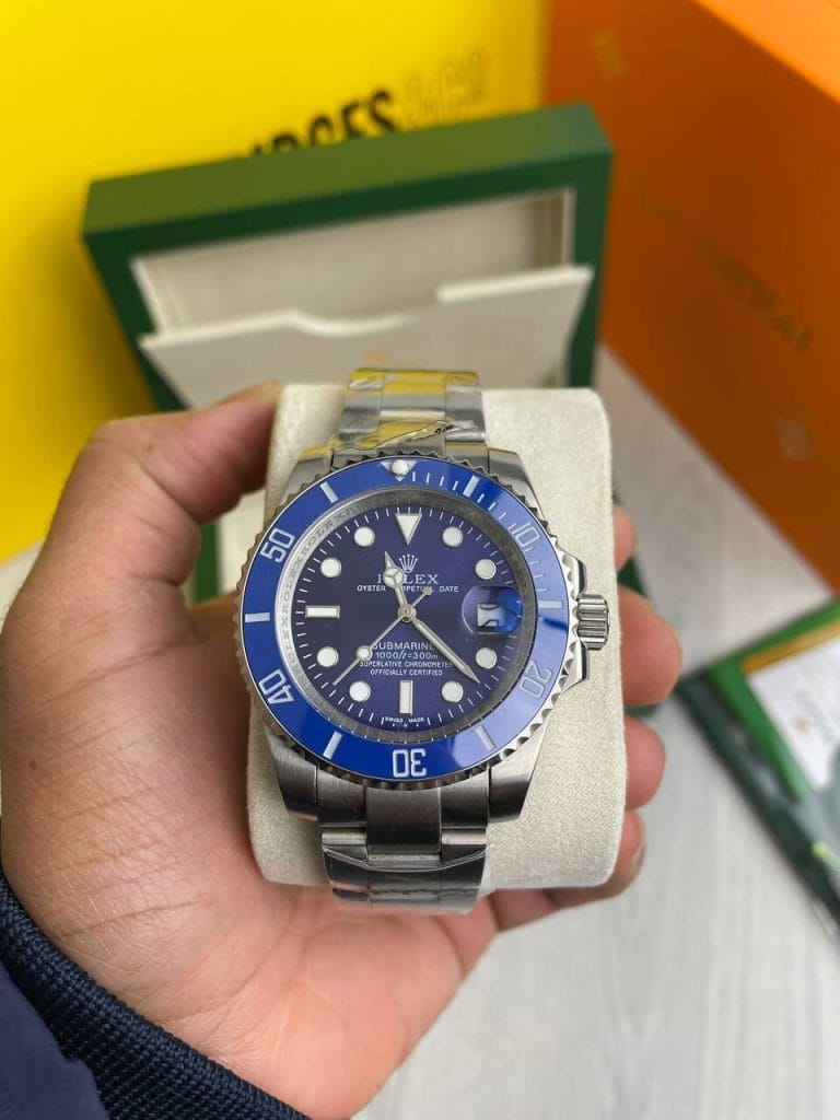 Rolex Royal Blue Dial Watch Comes with Box