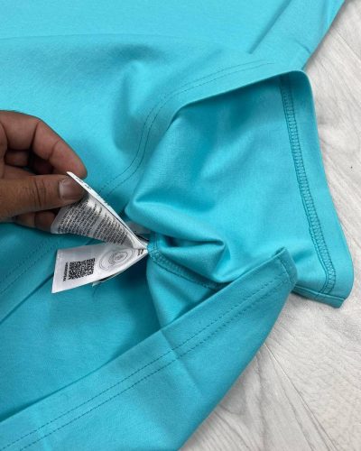 Moncler Blue Polo Shirth with Short