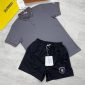 Moncler Grey Polo Shirt with black Short