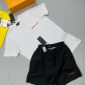 Prada white T-shirt and black Short Set with Horizon Printed Monogram on Short