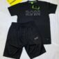 Hugo Boss T-shirt and Short Set in Black Color
