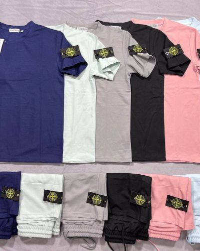 Stone Island T-shirt and Short Set in Variety of Colors