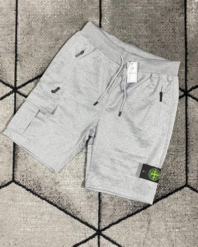 Moncler Zippers Shorts in grey Color