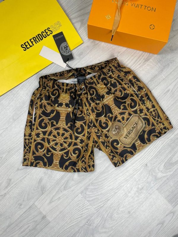 Versace Luxurious Designed Shorts black golden Versace Luxurious Designed Shorts black golden