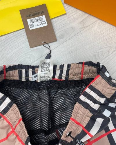 Burberry Black Check Shorts