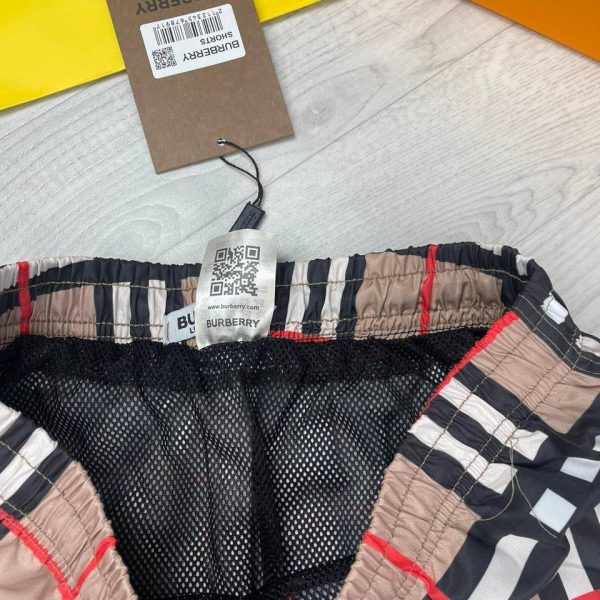 Burberry Black Check Shorts