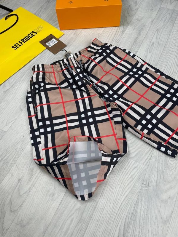 Burberry Black Check Shorts Burberry Black Check Shorts
